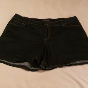 Plus size jean shorts